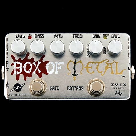 zvex box of metal distortion|ZVex Effects Vexter Box of Metal Distortion Guitar Effects Pedal.